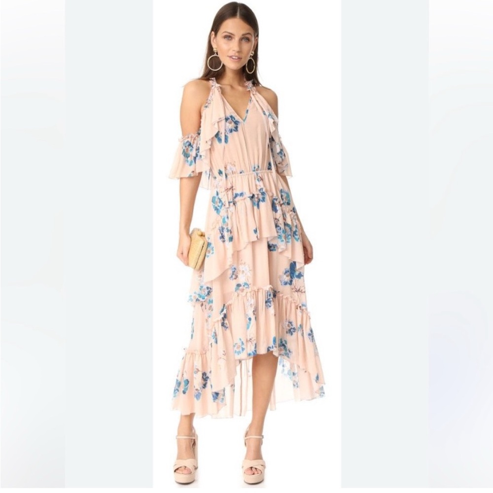 Ulla Johnson Valentine Silk Floral Pink Dress Size 4